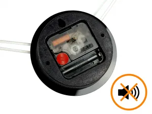 ModernClock Nástenné samolepiace hodiny Vito 75 cm čierne