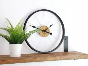 ModernClock Nástenné hodiny Bicykel 42 cm čierne/hnedé