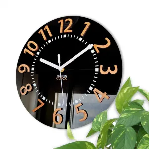 ModernClock Nástenné hodiny Eros 28 cm čierne