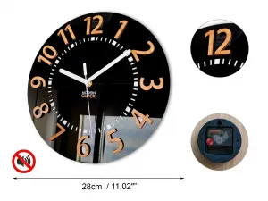 ModernClock Nástenné hodiny Eros 28 cm čierne