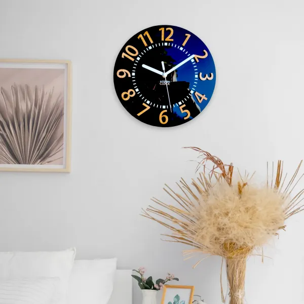 ModernClock Nástenné hodiny Eros 28 cm čierne