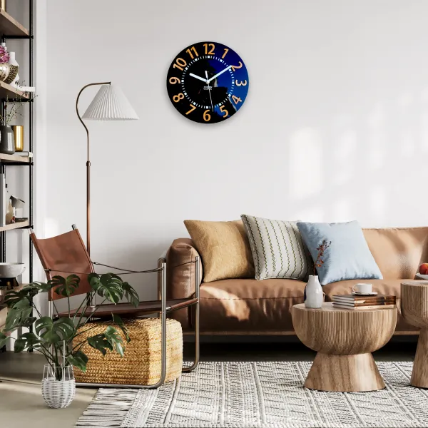 ModernClock Nástenné hodiny Eros 28 cm čierne