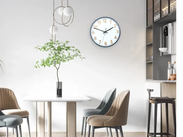 ModernClock Nástenné hodiny Hakuro 30 cm šedé/zlaté
