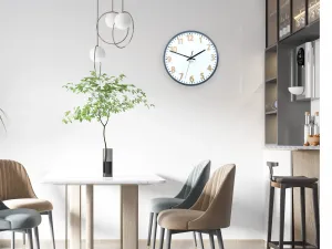ModernClock Nástenné hodiny Hakuro 30 cm šedé/zlaté