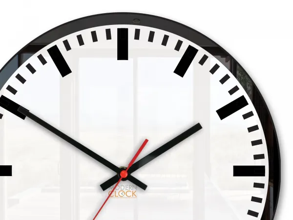ModernClock Nástenné hodiny Lilibet 30 cm čierne/biele