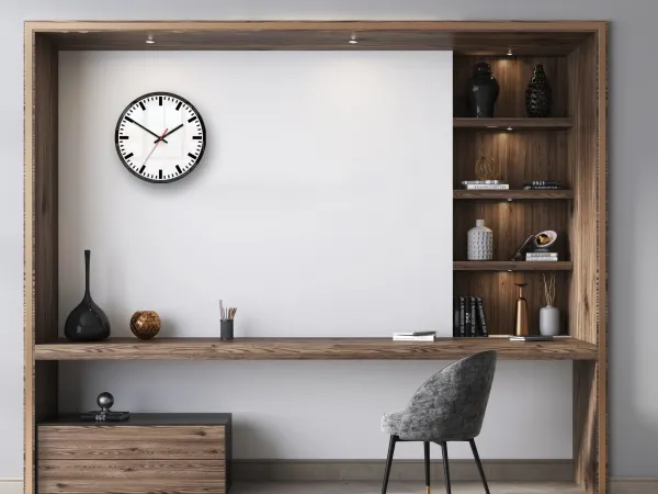 ModernClock Nástenné hodiny Lilibet 30 cm čierne/biele