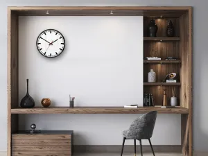 ModernClock Nástenné hodiny Lilibet 30 cm čierne/biele