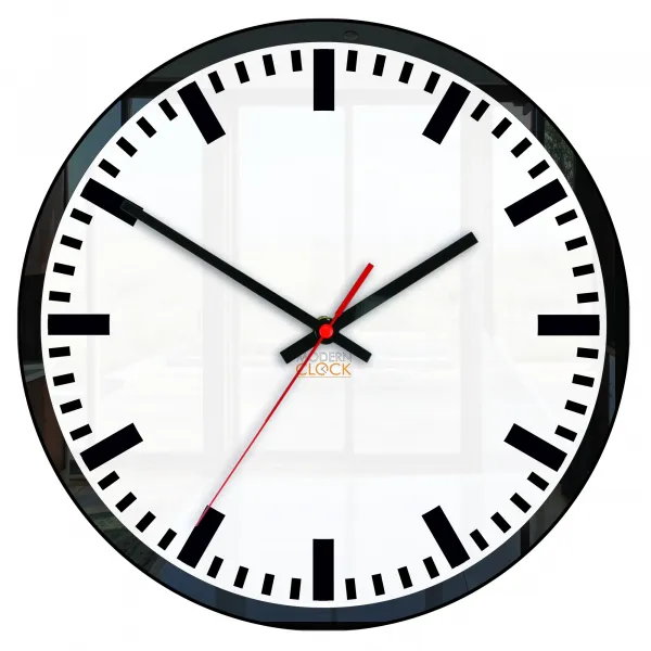 ModernClock Nástenné hodiny Lilibet 30 cm čierne/biele