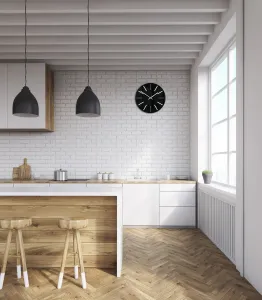 ModernClock Nástenné hodiny Modus 30 cm čierne