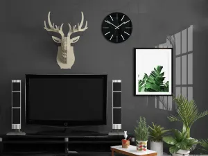 ModernClock Nástenné hodiny Modus 30 cm čierne
