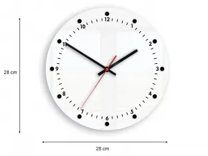 ModernClock Nástenné hodiny Mozes 28 cm čierne/biele
