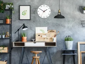 ModernClock Nástenné hodiny Mozes 28 cm čierne/biele