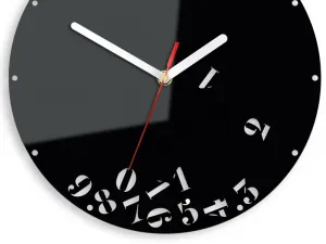 ModernClock Nástenné hodiny Čísla 30 cm čierne