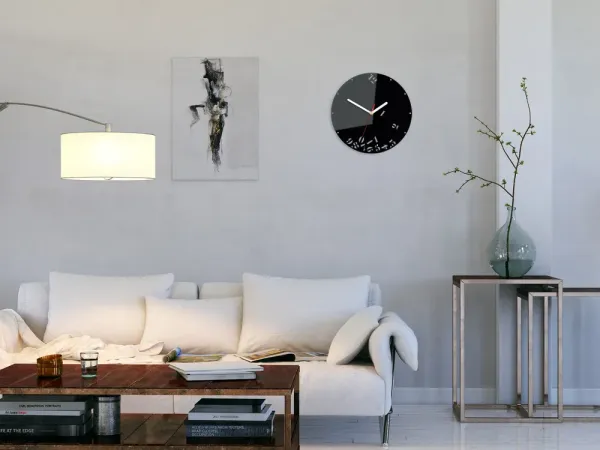 ModernClock Nástenné hodiny Čísla 30 cm čierne