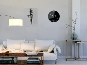 ModernClock Nástenné hodiny Čísla 30 cm čierne