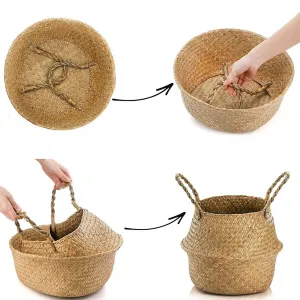 Tutumi Prírodný košík BOHO I bielo-hnedý