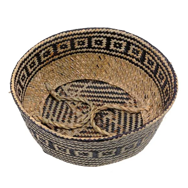 Tutumi Prírodný košík BOHO I hnedo - čierny