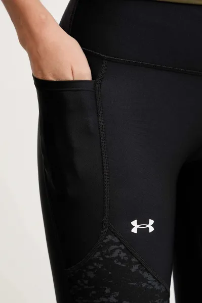 Tréningové legíny Under Armour čierna farba, vzorované, 1386407