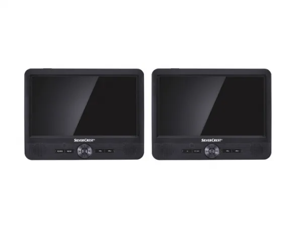 Silvercrest® Prenosný DVD prehrávač Spdp 18 A1 s 2 obrazovkami
