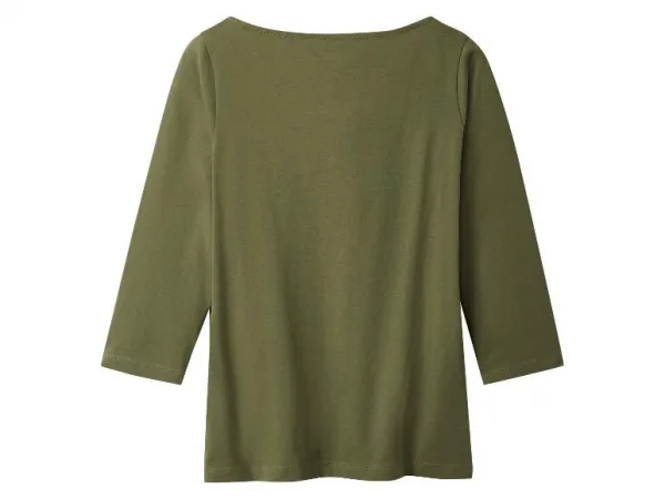 esmara® Tričko s 3/4 rukávom, 2 kusy (zelená/ružová, S (36/38))