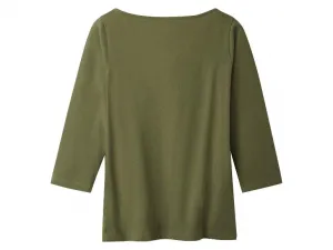 esmara® Tričko s 3/4 rukávom, 2 kusy (zelená/ružová, S (36/38))