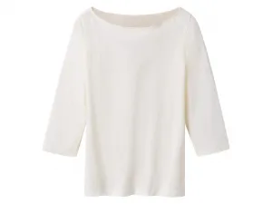 esmara® Tričko s 3/4 rukávom, 2 kusy (čierna/biela, M (40/42))