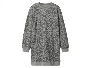 esmara® Dámske mikinové šaty (leopardí vzor/sivá, M (40/42))