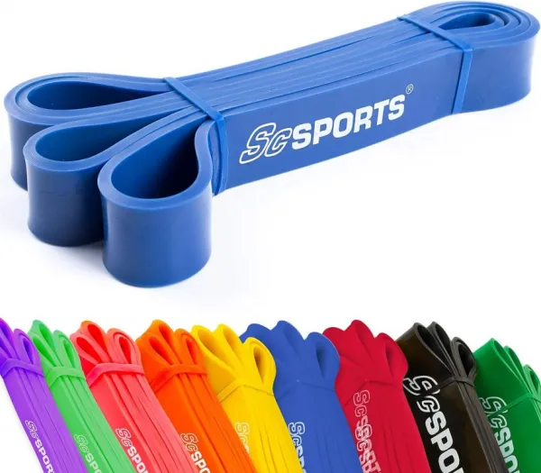 SC SPORTS fitness guma, modrá