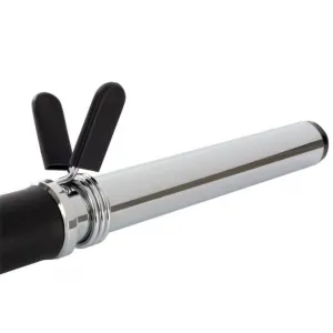 Posilňovacia tyč s penovým madlom, 120 cm, pružinové uzávery