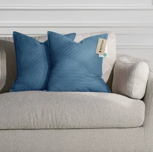 3kraft Súprava 2 ks obliečok na vankúš Softa tmavomodrá, veľkosť 45x45
