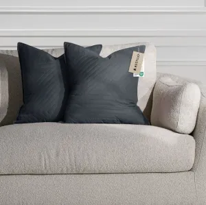 3kraft Súprava 2 ks obliečok na vankúš Softa tmavosivá, veľkosť 45x45