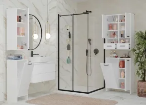TP Living Spodná kúpeľňová skrinka s košom na bielizeň Nina 66 cm biela
