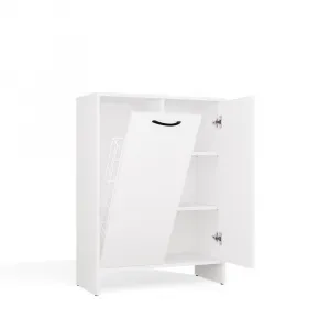 TP Living Spodná kúpeľňová skrinka s košom na bielizeň Nina 66 cm biela