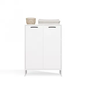 TP Living Spodná kúpeľňová skrinka s košom na bielizeň Nina 66 cm biela