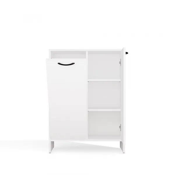 TP Living Spodná kúpeľňová skrinka s košom na bielizeň Nina 66 cm biela