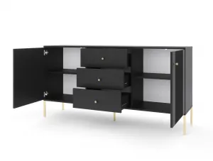 Vivaldi Komoda Iseo II 154,5 cm čierna