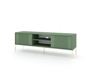 Vivaldi TV stolík Iseo II 154,5 cm zelený