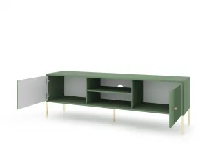 Vivaldi TV stolík Iseo II 154,5 cm zelený