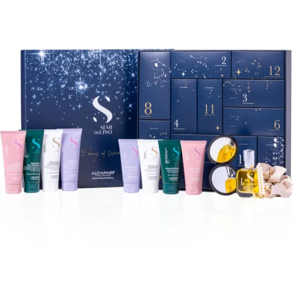 Alfaparf Milano Semi di Lino Advent Calendar adventný kalendár pre krásne vlasy a pokožku