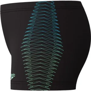 Speedo PLASTISOL PLCEMENT Chlapčenské športové plavky, čierna, veľkosť 9-10Y