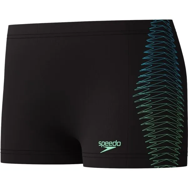 Speedo PLASTISOL PLCEMENT Chlapčenské športové plavky, čierna, veľkosť 9-10Y