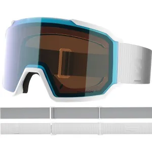 Salomon S/VIEW 3 PHOTOCHROMIC Unisex lyžiarske okuliare, biela, veľkosť