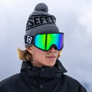 HORSEFEATHERS Okuliare na snowboard Huck - black/mirror green GREEN