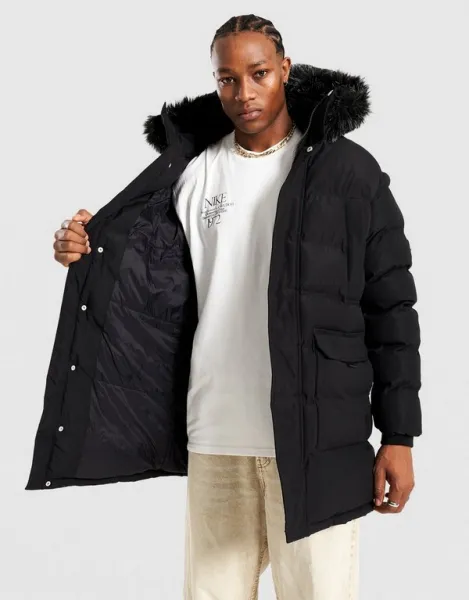 Supply&demand Bunda Command Lng Parka Blk-Blk Wjacket