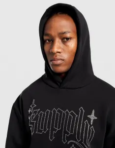 Supply&demand Mikina S Kapucňou Shard Hd Blk-Blk