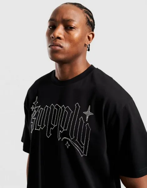Supply&demand Tričko Shard Tee Blk-Blk