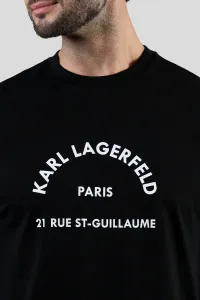 Tričko Karl Lagerfeld Rsg Relax Fit T-Shirt Black