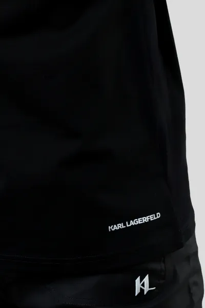 Tričko Karl Lagerfeld Rsg Relax Fit T-Shirt Black