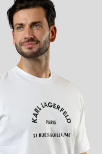 Tričko Karl Lagerfeld Rsg Relax Fit T-Shirt White