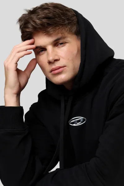 Mikina Diesel S-Macs-Hood-Od Sweat-Shirt Black